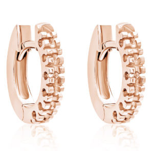 Pendientes Criollas OR188/1, montura en oro 18k, ct 0,015 - Imagen 3